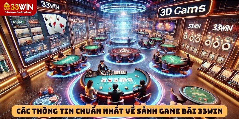 Các thông tin chuẩn nhất về sảnh game bài 33win